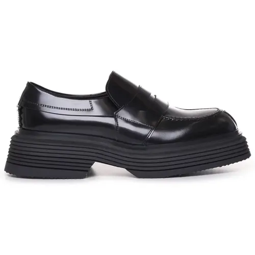 Schwarze flache Schuhe mit 98% Baumwolle , Herren, Größe: 40 EU - THE Antipode - Modalova