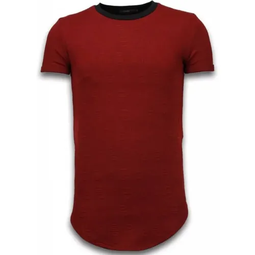 D Lang Geschnittenes Hemd mit Reißverschluss - Herren T-Shirt - T09183R - True Rise - Modalova