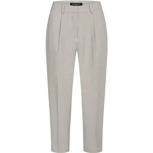 Light Grey Mel Cropped Pants , female, Sizes: M, XL - Bruuns Bazaar - Modalova