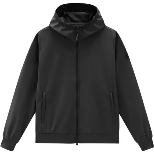 Soft Shell Full Zip Hoodie , male, Sizes: S, 3XL, 2XL, L - Woolrich - Modalova