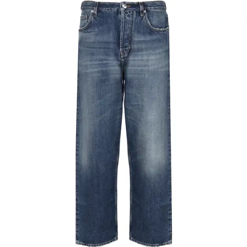 Blaue Jeans mit Knopfleiste - Burberry - Modalova