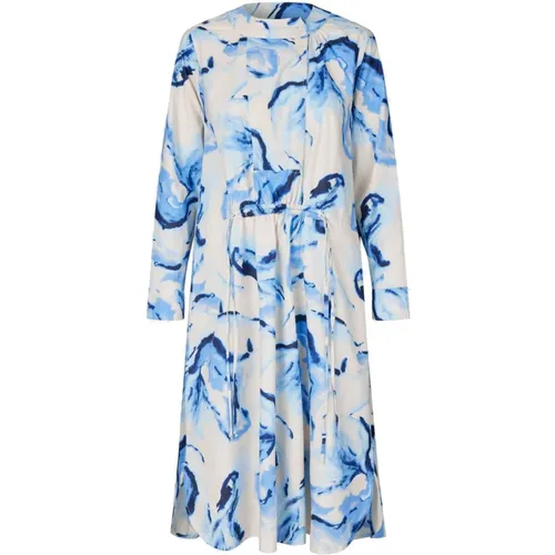 Flounce Dress with Print and Silhouette , female, Sizes: M, XS, S, XL, L - Masai - Modalova