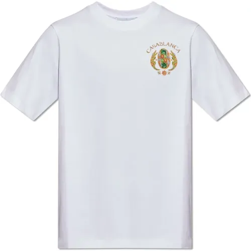 Bedrucktes T-Shirt , Herren, Größe: XL - Casablanca - Modalova