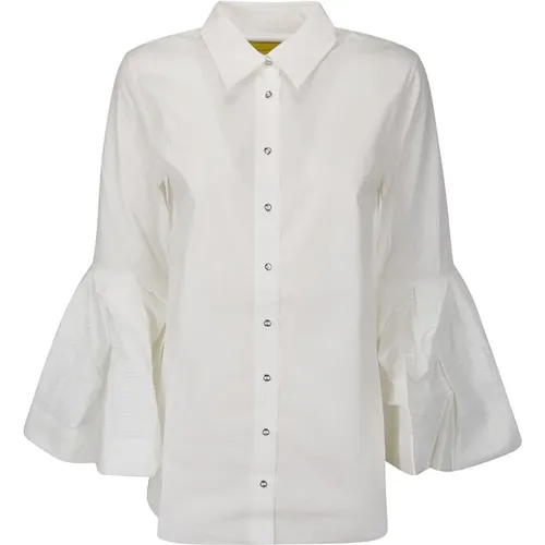 Pleated Puff Sleeve Shirt , female, Sizes: S - Marques' Almeida - Modalova
