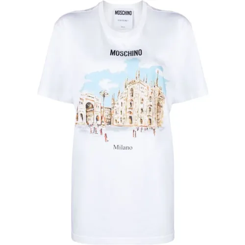 T-shirt , female, Sizes: M - Moschino - Modalova