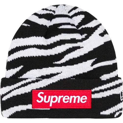 Limited Edition Zebra Beanie Fw22 , unisex, Sizes: ONE SIZE - Supreme - Modalova