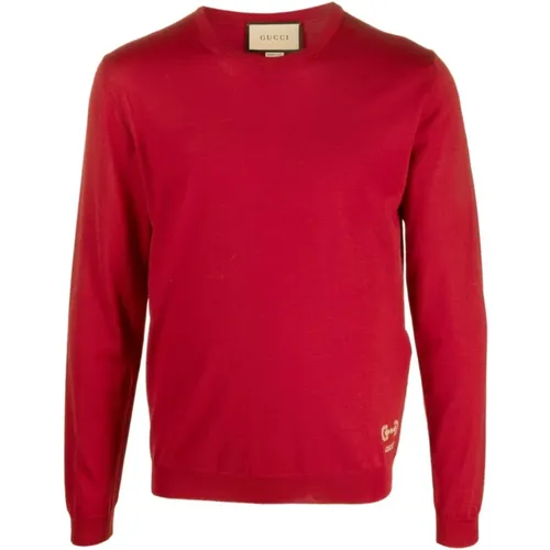 Wool Horsebit Intarsia Jumper , male, Sizes: XL - Gucci - Modalova