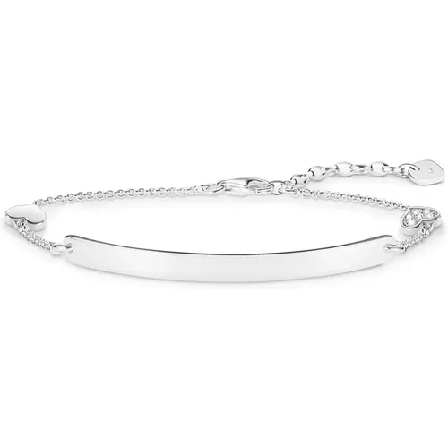 Glam Love Bridge Diamond Bracelet , female, Sizes: ONE SIZE - Thomas Sabo - Modalova