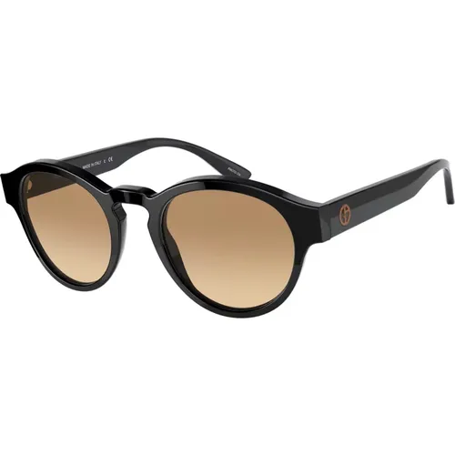 Brown Shaded Sunglasses AR 8146 , female, Sizes: 50 MM - Giorgio Armani - Modalova