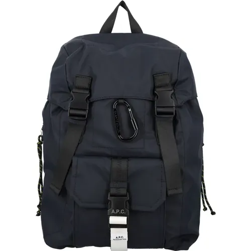 Dark Navy Handbag Backpack , male, Sizes: ONE SIZE - A.p.c. - Modalova