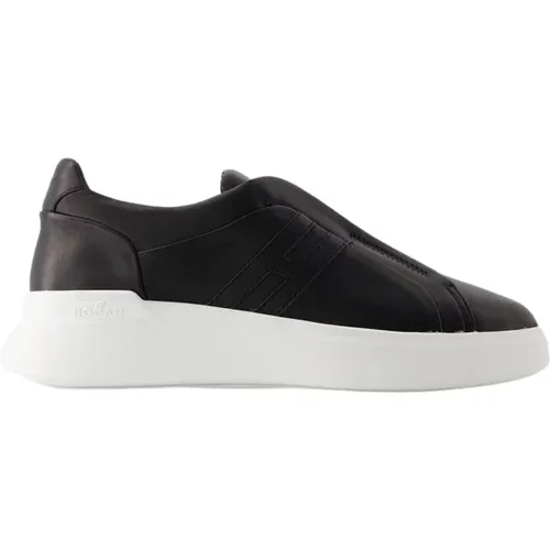 Leather Slip On Sneakers - H580 , male, Sizes: 10 UK - Hogan - Modalova