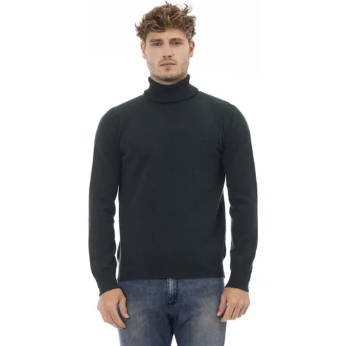 Dolcevita Sweater - Long Sleeve - Ribbed , male, Sizes: XL - Alpha Studio - Modalova