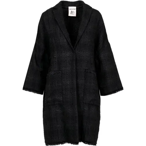 Single-Breasted Coats , Damen, Größe: S - Semicouture - Modalova