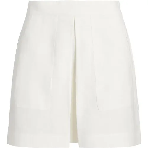 Elegant Linen Mini Skirt , female, Sizes: 2XL, 3XL, S, XL - Polo Ralph Lauren - Modalova