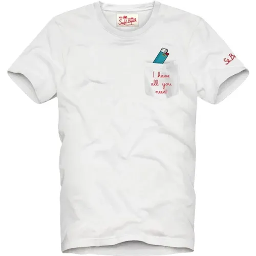 T-Shirts , Herren, Größe: 2XL - Saint Barth - Modalova