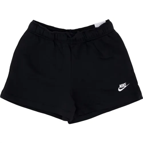Sportliche Mid-Rise Shorts Schwarz/Weiß , Damen, Größe: L - Nike - Modalova