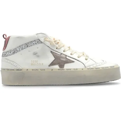 Weiße Hi Mid Star Sneakers , Damen, Größe: 35 EU - Golden Goose - Modalova