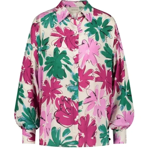 Grün Pink Blumige Oversized Bluse - Fabienne Chapot - Modalova