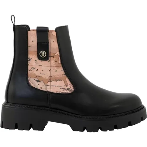 Biker Boots with Zip Pockets , female, Sizes: 6 UK, 5 UK, 7 UK, 8 UK - Alviero Martini 1a Classe - Modalova