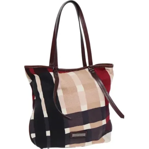 Pre-owned Canvas shoulder-bags , female, Sizes: ONE SIZE - Burberry Vintage - Modalova