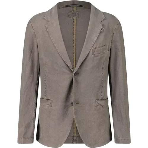 Silk Linen Blend Summer Jacket , male, Sizes: XL, L, M - Hannes Roether - Modalova