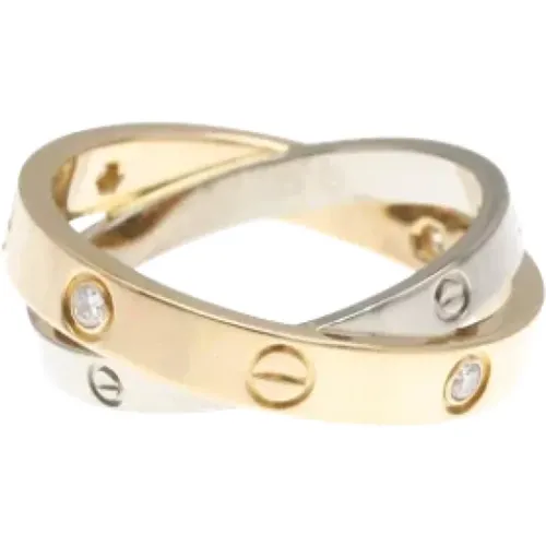 Pre-owned Rose Gold rings , female, Sizes: ONE SIZE - Cartier Vintage - Modalova