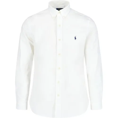 Weißes Logo Baumwollhemd , Herren, Größe: XL - Ralph Lauren - Modalova