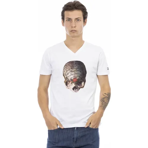 Short Sleeve V-Neck T-Shirt , male, Sizes: 2XL, 3XL, S, L, XL, M - Trussardi - Modalova