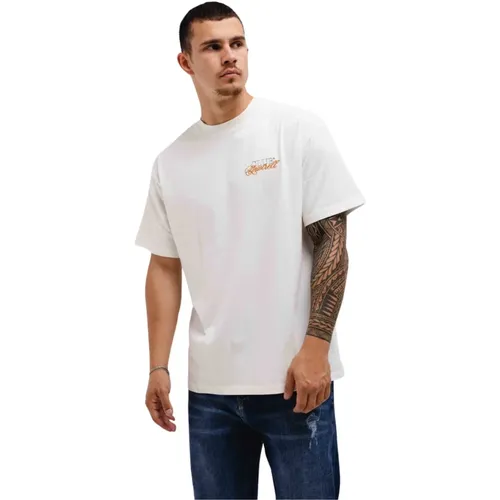 Futura T-Shirt Men /Orange , male, Sizes: S, 2XL, M, XL, L, XS - Quotrell - Modalova