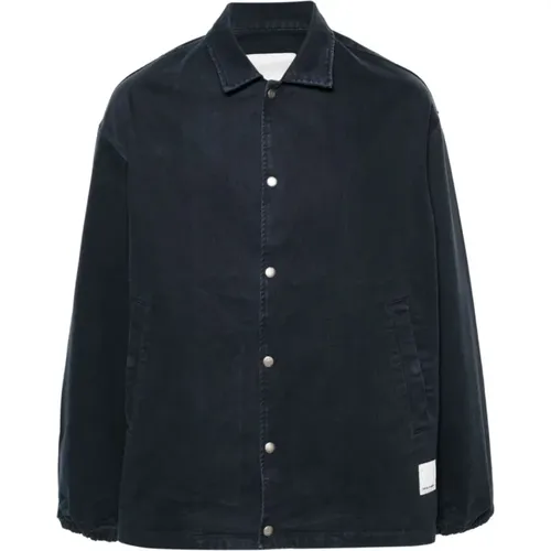 Cotton Twill Weave Jacket , male, Sizes: L - Emporio Armani - Modalova