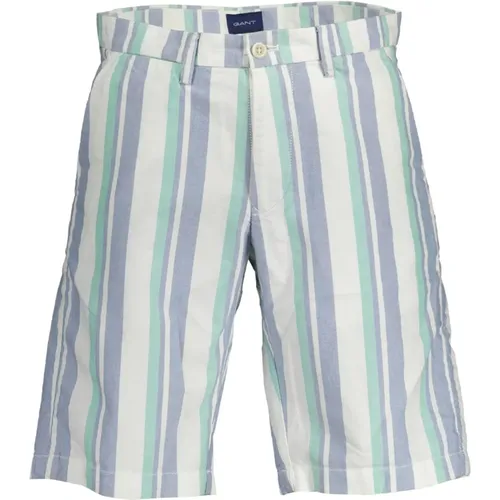 Weiße Bermuda-Shorts mit Logo Gant - Gant - Modalova