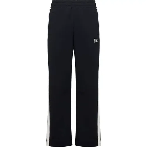 Schwarze Track Pants mit Seitenstreifen - Palm Angels - Modalova