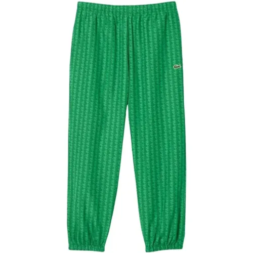 Iconic Monogram Track Pants , male, Sizes: XS, S - Lacoste - Modalova