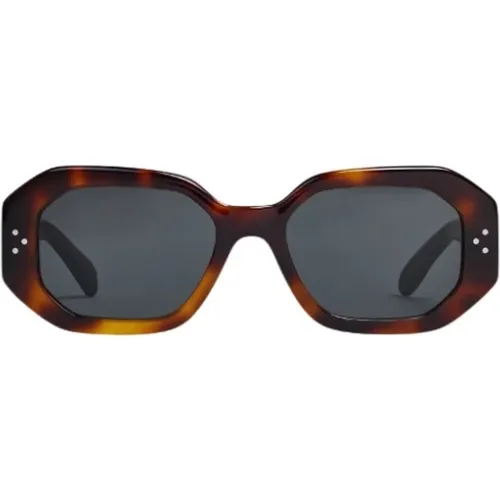Elegant Sunglasses Cl40255I - Tartarugato , female, Sizes: 52 MM - Celine - Modalova