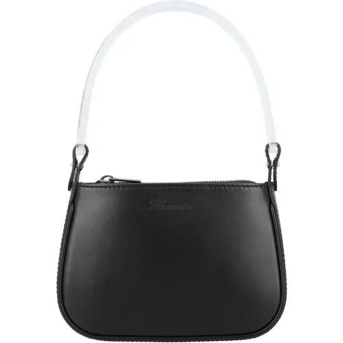 Schwarze Mini PVC-Handtasche mit Transparentem Griff - Blumarine - Modalova