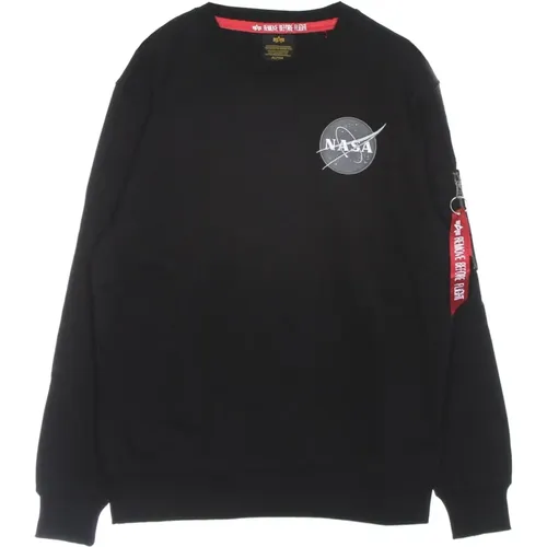 Space Shuttle Crew Neck Sweatshirt , male, Sizes: M - alpha industries - Modalova