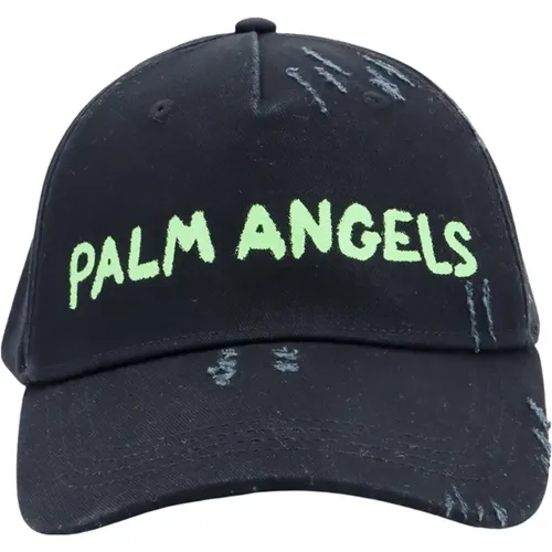 Cotton Hat with Rigid Visor , male, Sizes: ONE SIZE - Palm Angels - Modalova
