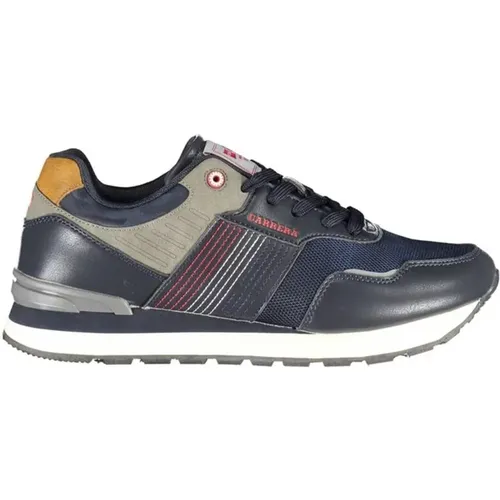 Polyester Sneaker with Laces and Contrast Details , male, Sizes: 8 UK, 6 UK, 10 UK, 12 UK, 11 UK, 9 UK, 7 UK - Carrera - Modalova