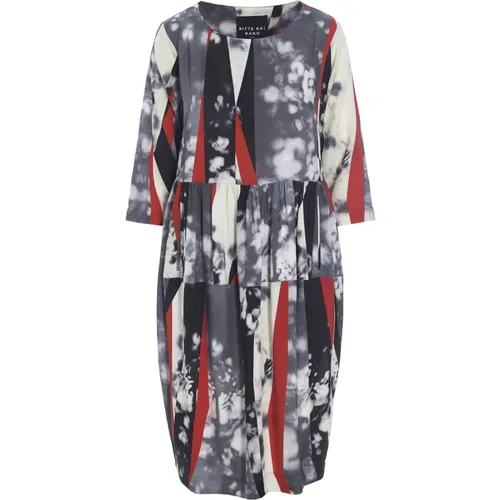 Dramatic Print Short Dress Fukinsei , female, Sizes: M, S, XL, L - Bitte Kai Rand - Modalova