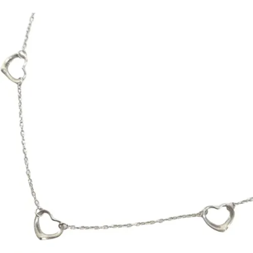 Pre-owned Silver necklaces , female, Sizes: ONE SIZE - Tiffany & Co. Pre-owned - Modalova