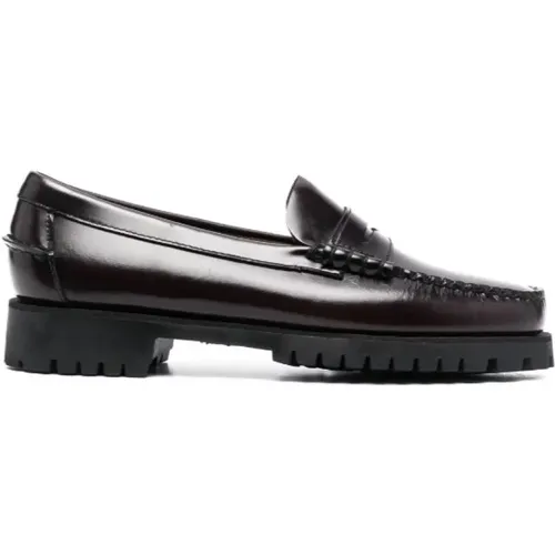 Braune Leder Slip-On Mocassino Schuhe , Damen, Größe: 40 EU - Sebago - Modalova