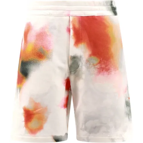 Multicolor Print Shorts , male, Sizes: XL, M, L - alexander mcqueen - Modalova