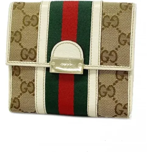 Pre-owned Canvas wallets , female, Sizes: ONE SIZE - Gucci Vintage - Modalova