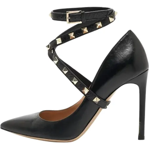 Pre-owned Leather heels , female, Sizes: 3 1/2 UK - Valentino Vintage - Modalova