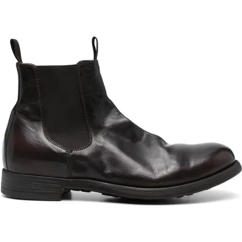 Leather Chelsea Boots with Rubber Sole , male, Sizes: 9 UK, 10 UK, 7 UK, 8 UK - Officine Creative - Modalova