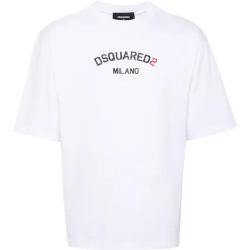 T-shirts and Polos , male, Sizes: L, S, M - Dsquared2 - Modalova