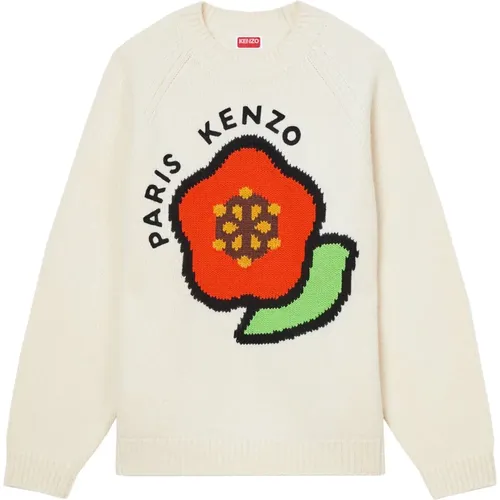 Wool Sweatshirt with Inlay Graphics , male, Sizes: XL, L, S, M - Kenzo - Modalova