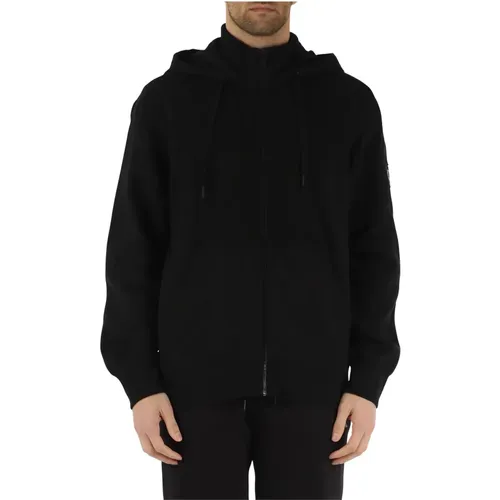 Hooded Cotton Zip Sweatshirt , male, Sizes: 2XL, M, XL, S, L - Calvin Klein Jeans - Modalova