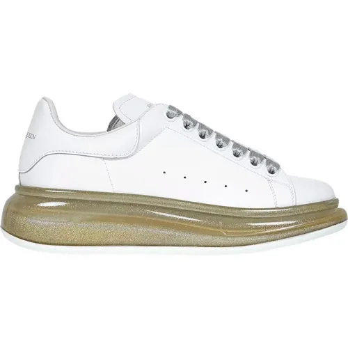 Weiße Sneaker , Damen, Größe: 38 1/2 EU - alexander mcqueen - Modalova