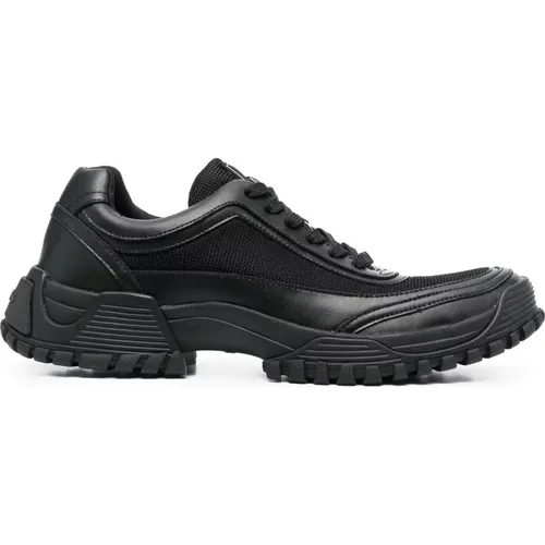 Schwarzer Casual Sneaker für Männer , Herren, Größe: 42 1/2 EU - Emporio Armani - Modalova